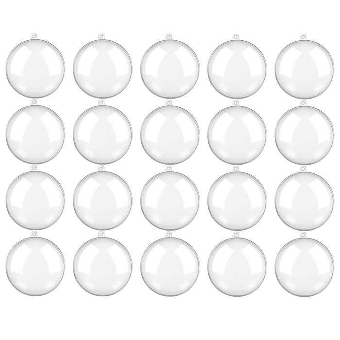 LaBlanc - 20 Pièces Boules De Noël Transparente, Boules Acrylique Boule En Plastique A Remplir Boules De Decoration De Sapin De Noel Pour Arbre De Noel 6cm 90054775 LaBlanc - 20 Pièces Boules De Noël Transparente, Boules Acrylique Boule En Plastique A Remplir Boules De Decoration De Sapin De Noel Pour Arbre De Noel 6cm 90054775