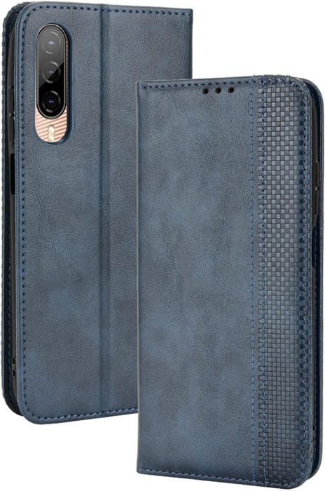Étui Portefeuille Pour HTC Desire 22 Pro - Style Livre, Similicuir Noir, 3 Fentes Cartes