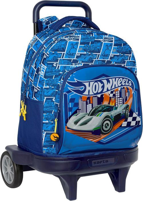 Grand Sac à Dos à Roulettes Real Madrid 2024/25 - Blanc/Gris - 33x22x45 Cm - Pour Enfants Et Ados - Design Officiel, Pratique Et Résistant