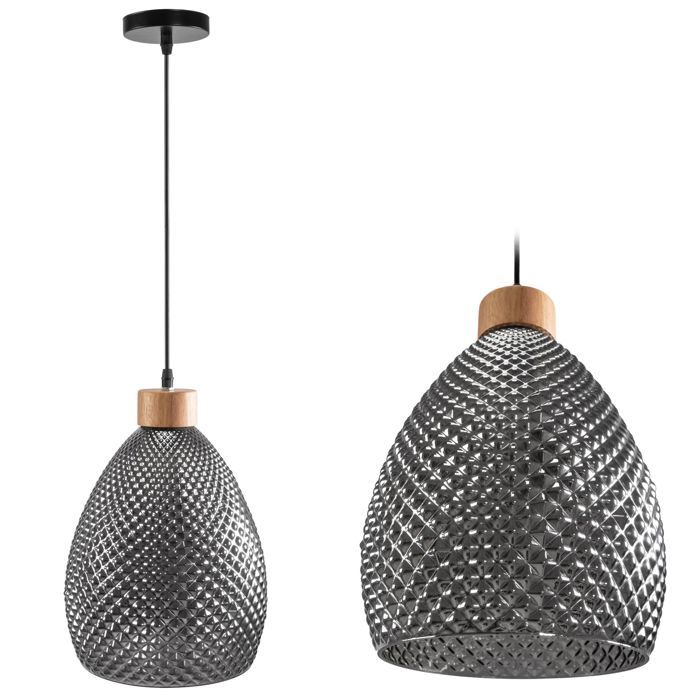 Lampe Suspendue De Plafond Toolight Retro App897-1Cp Suspenion Noir 31 5 X 23 X 90 Cm