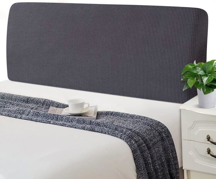 ENEN Housse De Tête De Lit Extensible 1.6M - Protection Anti-Poussière Douce Et Élastique - Plumes