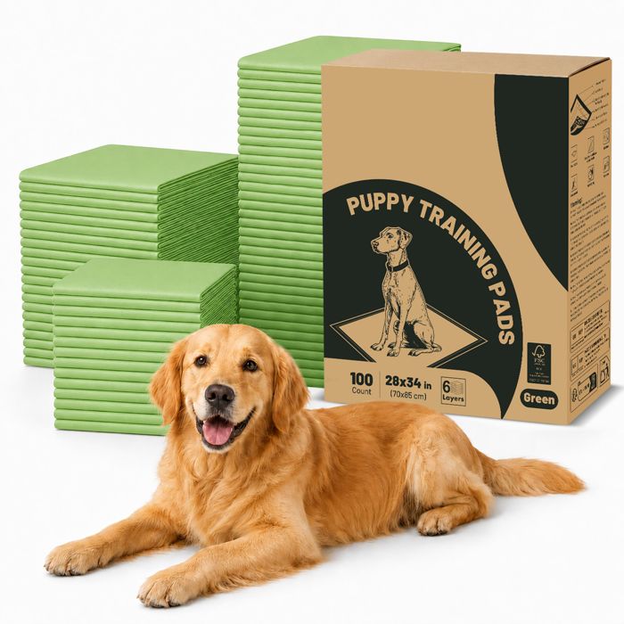 Lot de 100 Alèses Jetables Pour Chien 71x85cm Tapis Educateur Chien Super Absorbant Extra Épais Anti-Fuites Bord Séchage Rapide