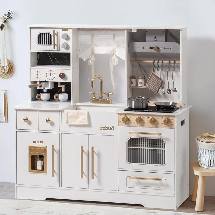 Les enfants jouent ensemble de cuisine - ROBOTIME ROBUD Cuisine enfant moderne - Noir - Jeux - Jouets Les enfants jouent ensemble de cuisine - ROBOTIME ROBUD Cuisine enfant moderne - Noir - Jeux - Jouets