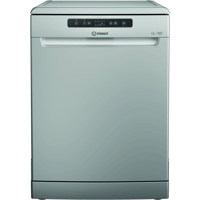 Lave-vaisselle pose libre INDESIT I3FL634OS - 14 couverts - L60cm - 44 dB - Autodoor - Silver
