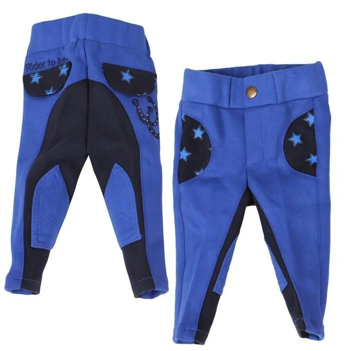 Pantalon équitation bébé QHP Mickey - Bleu cobalt Pantalon équitation bébé QHP Mickey - Bleu cobalt