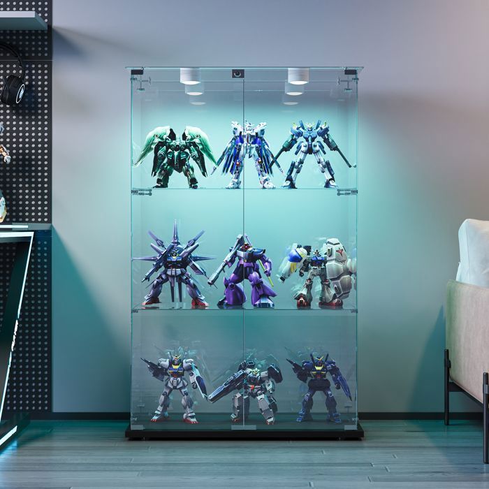 Générique Vitrine En Verre, Aroire De Collection Oderne En Verre à