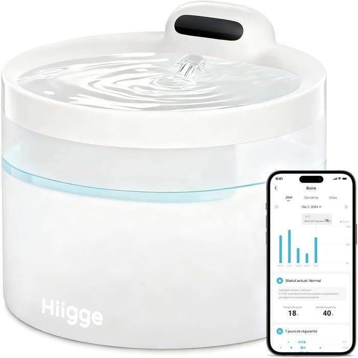 Meilleurs prix pour Fontaine A Eau Chat [96 Jours Autonomie] Fontaine À Eau Pour Chat Et Chien Sans Fil Detecteur De Mouvement25Db Super Silencieuse