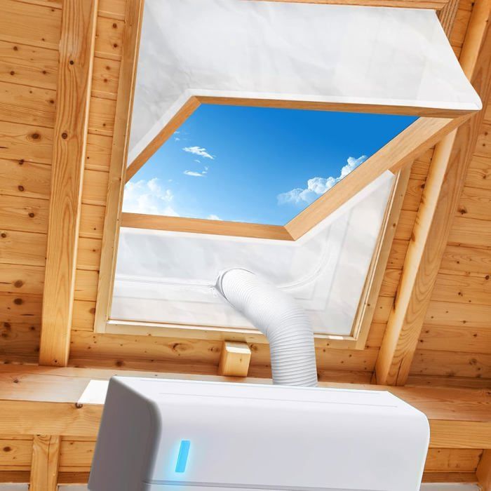 Kit Calfeutrage Climatiseur - VELUNOR - Joint de Fenêtre Mobile - Sans Perçage - 2x190cm - Isolation Thermique
