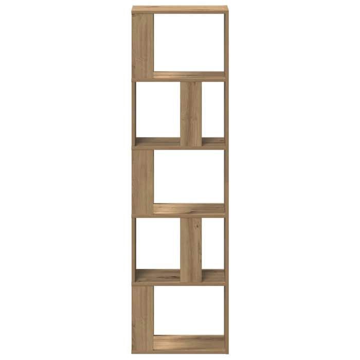 Bibliothèque chêne artisanal 45x24x159 cm bois dingénierie_2 ans garantie_79142