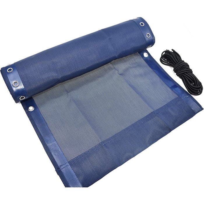 Toile de rechange pour transat - lot de 5 pièces 160 x 43 cm nylon bleu anti-UV impermeable avec 4 élastiques