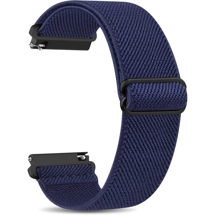 Bracelet de Montre en Nylon 18/20/22 mm Réglable Bracelet de Rechange en Tissu pour Montre Intelligente Homme et Femme