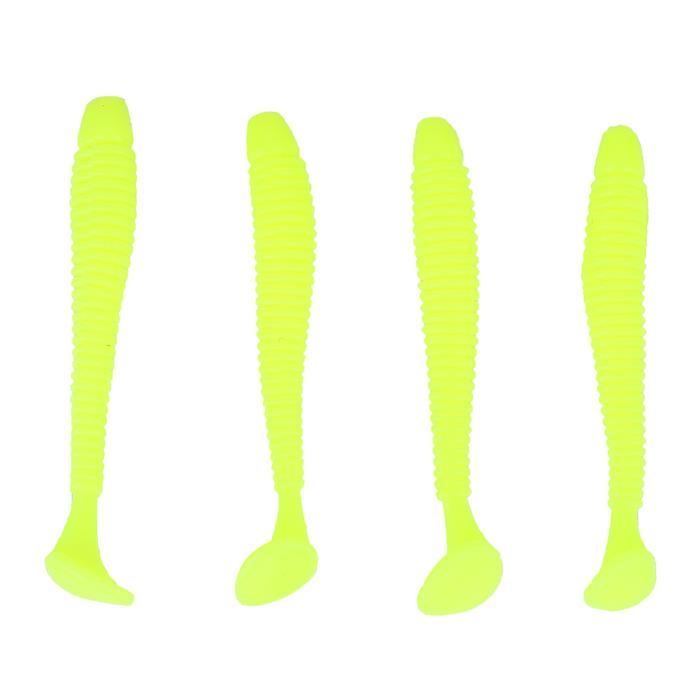 Lot 30 Leurres Souples OriGlam – 13,5 Cm, 10 G, 5 Couleurs, Imprégnés Sel, Boîte Incluse, Pour Bar, Truite, Doré Jaune