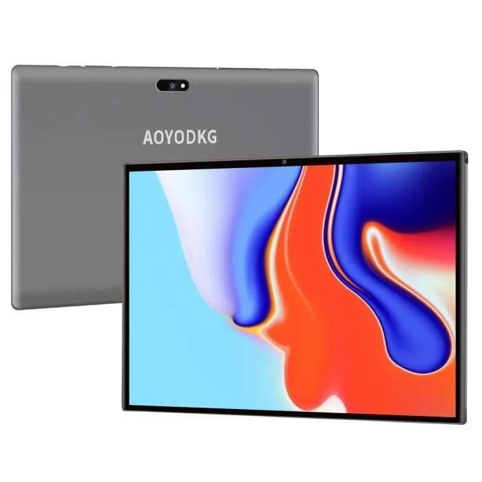 Tablette Tactile 10.1 Pouces – AOYODKG – Android 10.0 – Quad core – Stockage 32Go – 3 Go RAM – Type-C – Gris