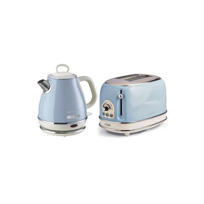 Pack ARIETE Bouilloire électrique + Grille Pain Acier Vintage Rétro - vue 3