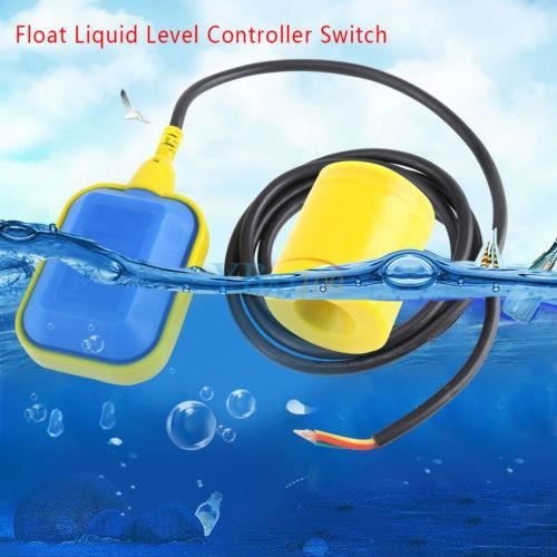Interrupteur à flotteur Liquide Liquide Contrôleur de niveau d'eau Contacteur Capteur Câble 250V 4m
