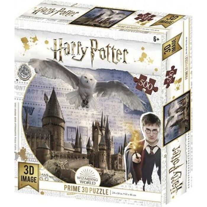 Prime 3D Puzzle 3D Harry Potter/Poudlard et Hedwig 500 pièces