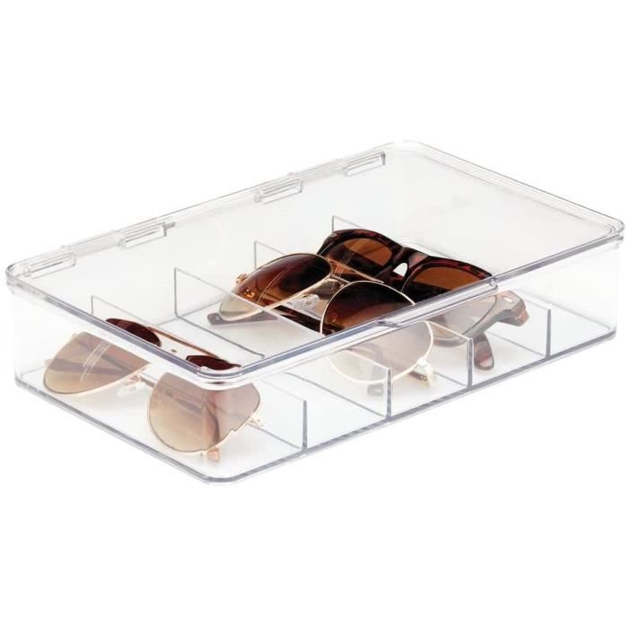Boîtier De Lunettes De Natation En Silicone – Avec Drainage, Longe, Portable Pour Piscine, Plage Et Gymnase