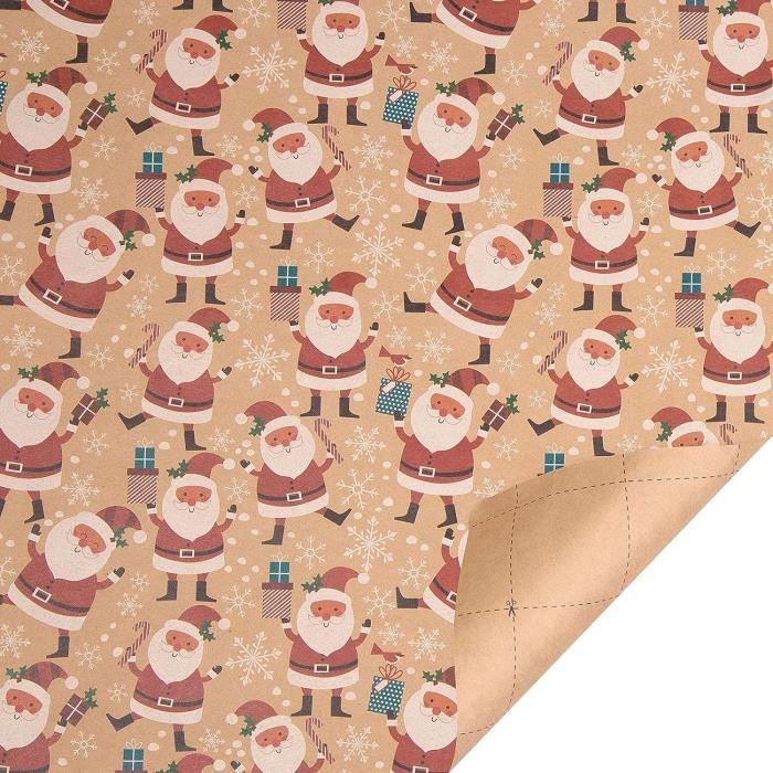Papier À Faire SoiMême Cadeau Kraft Vintage Emballage De Noël Papier