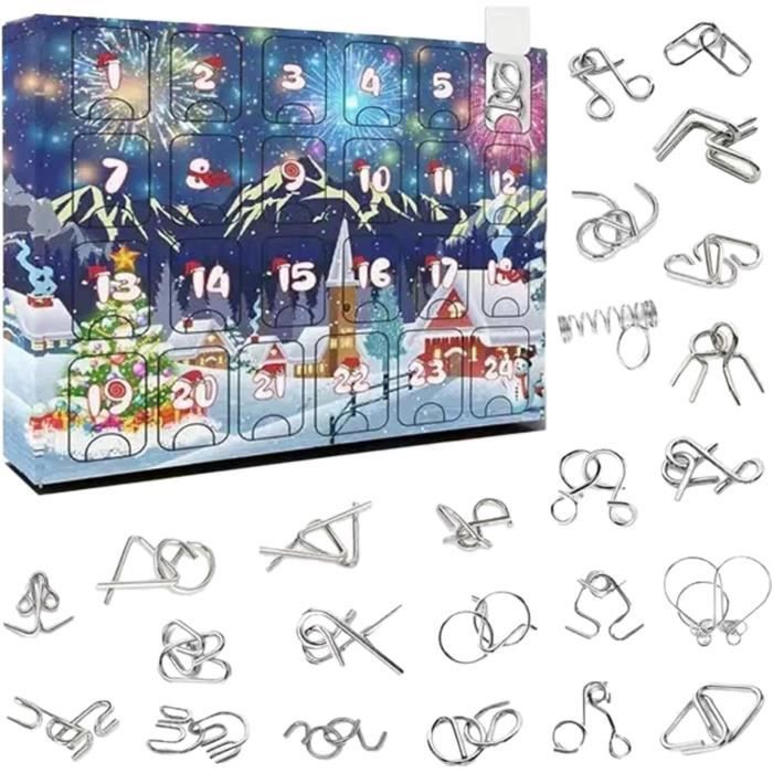 Calendrier de l'Avent Rugby Jouets de Noël Compte à Rebours 24 Jours Ensemble Célébrer Calendrier de l'Avent (Pendrin Acrylique 2D) A
