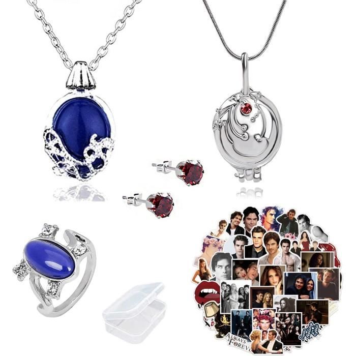 Vampire Diaries Lot De 25 Boucles D Oreilles Elena Gilbert Opening Vervain Locket Pendentifs De Jour En Journee Kather u7945 Achat Vente boucle d oreille Vampire Diaries Lot De