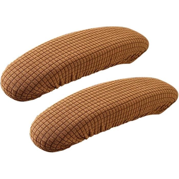 Lot De 2 Housses De Siège Élastiques Noires - Protection Siège Bureau/Chaise/Extérieur - 45-48cm