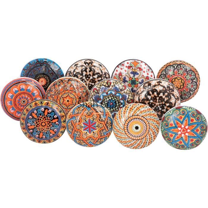 Lot De 120 Assiettes En Carton Multicolores Multicolores - Assiettes