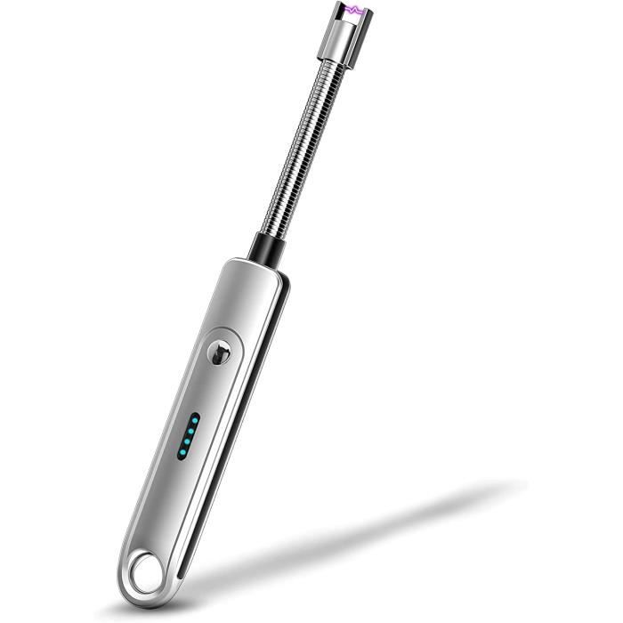 Briquet Électrique Rechargeable USB • Allume Bougie Coupe-Vent • Arc Électrique • Longue Portée • Pour Cuisine, Camping, BBQ