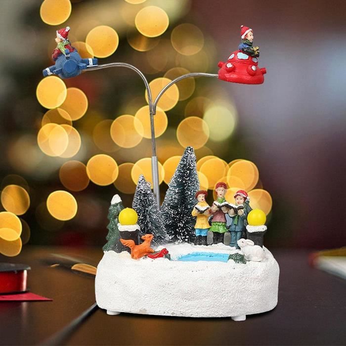 Sapin de noël musical diy | scène rotative père noël & train | arbre