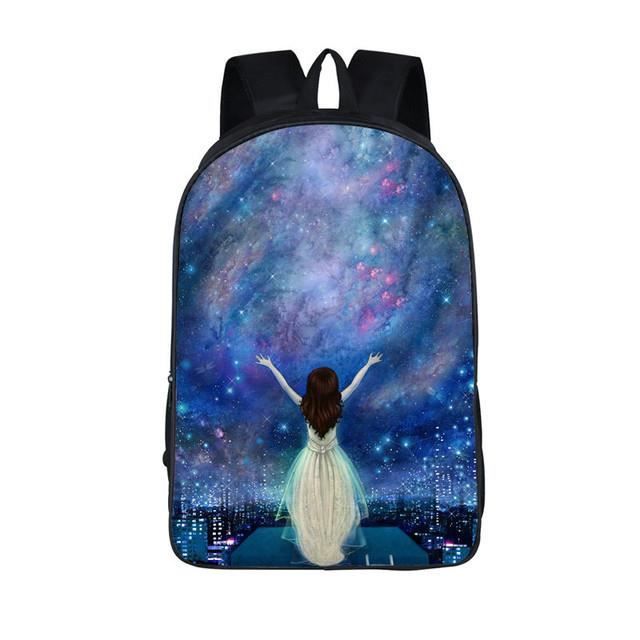 Sac à Dos Enfant Univers Planètes - Cartable Scolaire 42x31x15 Cm - Nylon Imperméable