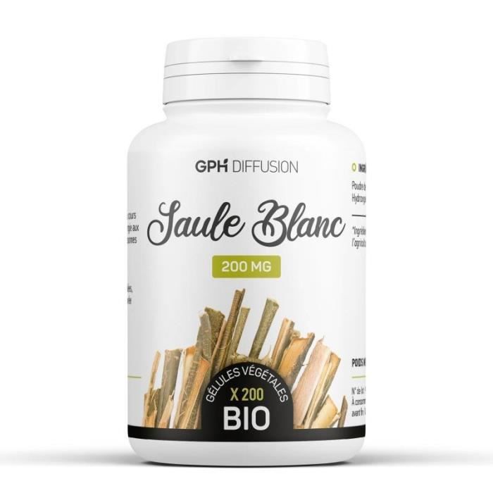 Saule Blanc Bio Ab 200 Gelules Vegetales 200 Mg Achat Vente Parapharmacie Vitalite Saule Blanc Bio 200 Gelules Cdiscount