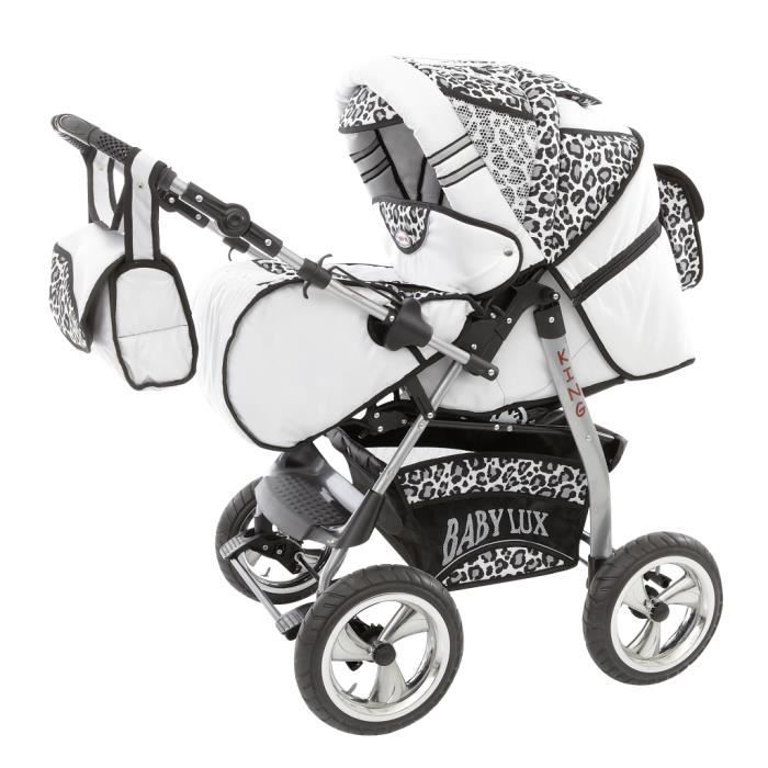 poussette canne leopard
