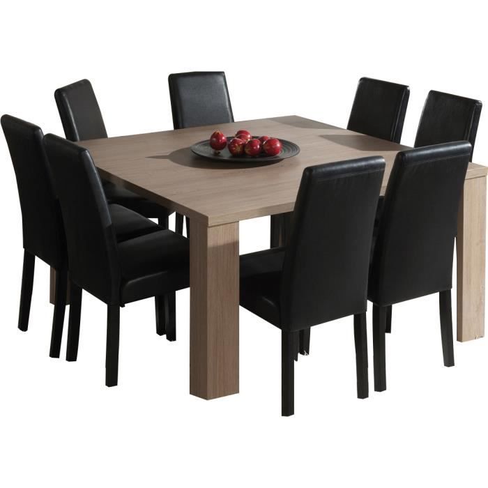 Table Carree Salle A Manger Moderne Coloris Chene Ardennes Achat