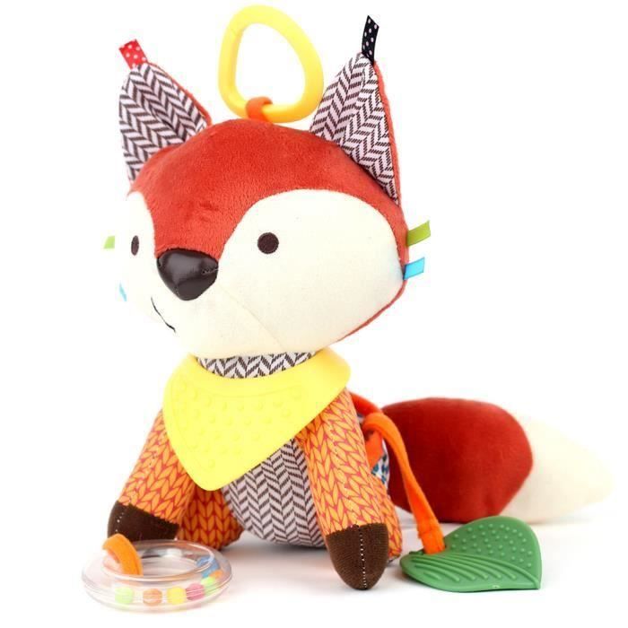 Jouet Bebe Hochet Poussette Peluche Premier Age Renard Sq Achat Vente Hochet Cdiscount