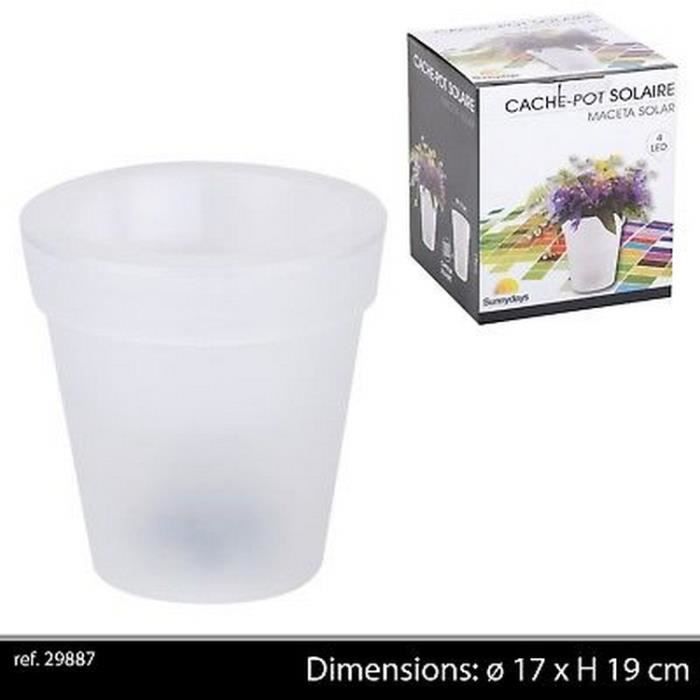 Cache Pot De Fleur Solaire Jardin Exterieur Decoration Lampe Jardiniere Deco Achat Vente Jardiniere Bac A Fleur Cache Pot De Fleur Solaire Cdiscount
