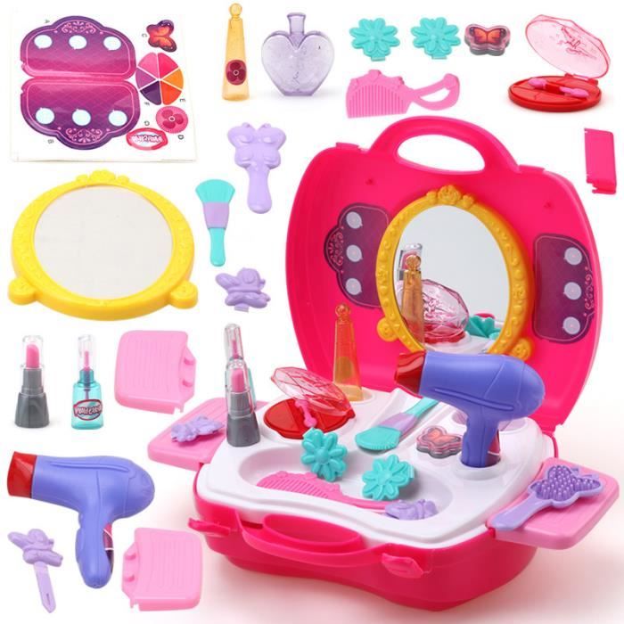 Sac à Main Jouet Pour Petites Filles 3-6 Ans - Avec Maquillage Factice, Jeu De Rôle Princesse