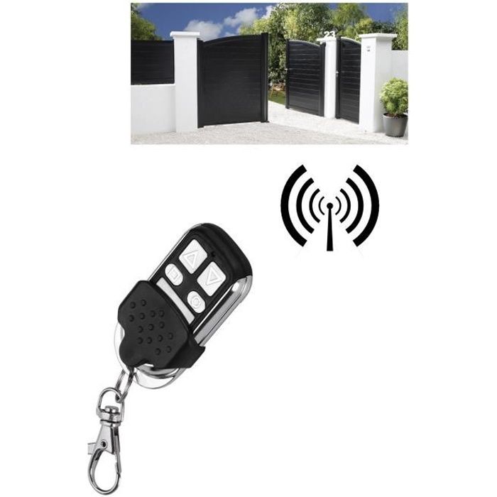 Télécommande Copieuse 433 MHz - 10 Pièces - 4 Canaux - Pour Copier Ouvre-porte Garage, Clé Voiture (code Fixe) Copieur Télécommande Fréquence 433 MHz
