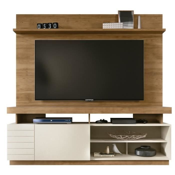 Meuble Tv Mural 65 Pouces Maxi Chene Caemmum Meubles D Appoint