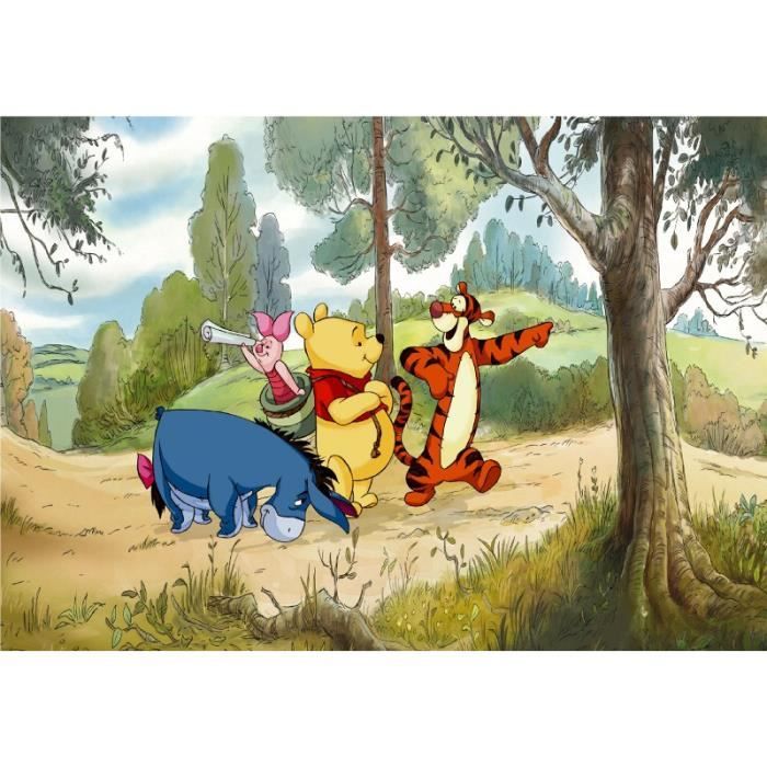 Dim H 255 X L 360 Cm Facile A Poser Pour Un Rendu Epoustouflant Lavable Colle Incluse Theme Winnie L Ourson Part A L Aven Cdiscount Bricolage