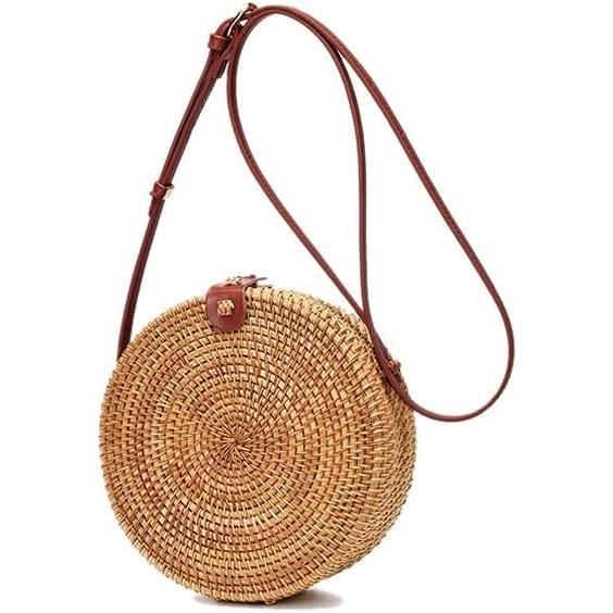 sac panier rond bandouliere