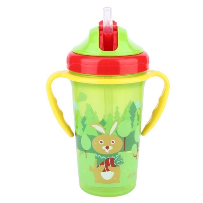 Cikonielf Tasse Pour Bebe Avec Paille Tasse Pour Bebe De Dessin Anime Mignon Avec Poignee Biberons De Formation Pour Cdiscount Puericulture Eveil Bebe