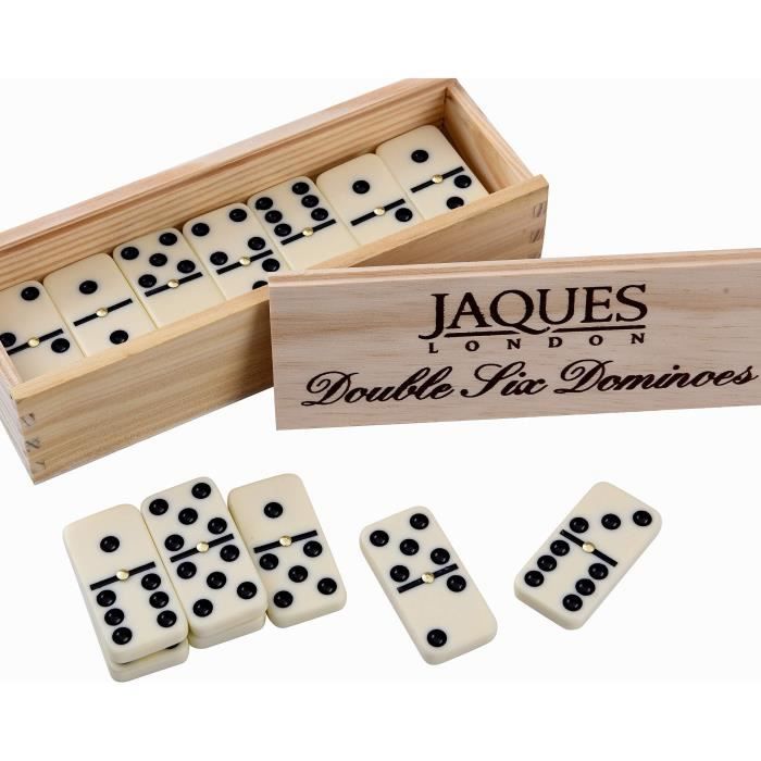 Double 9 dominos AVEC SPINNERS dans boîte en bois
