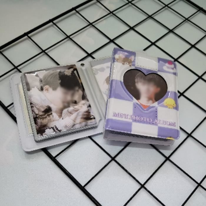 Muteitt Classeur De Cartes Photo Kpop - Lot 2 Mini Albums 64 Pochettes - Mignon Et Pratique