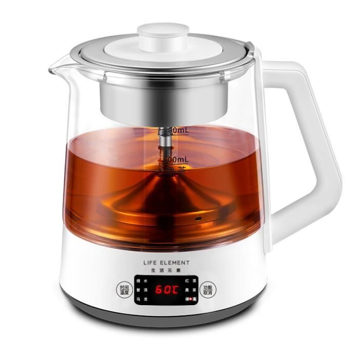 Service à Thé Automatique Magnétique KALWEL - Théière En Verre Avec Infuseur Paresseux, Design Semi-automatique