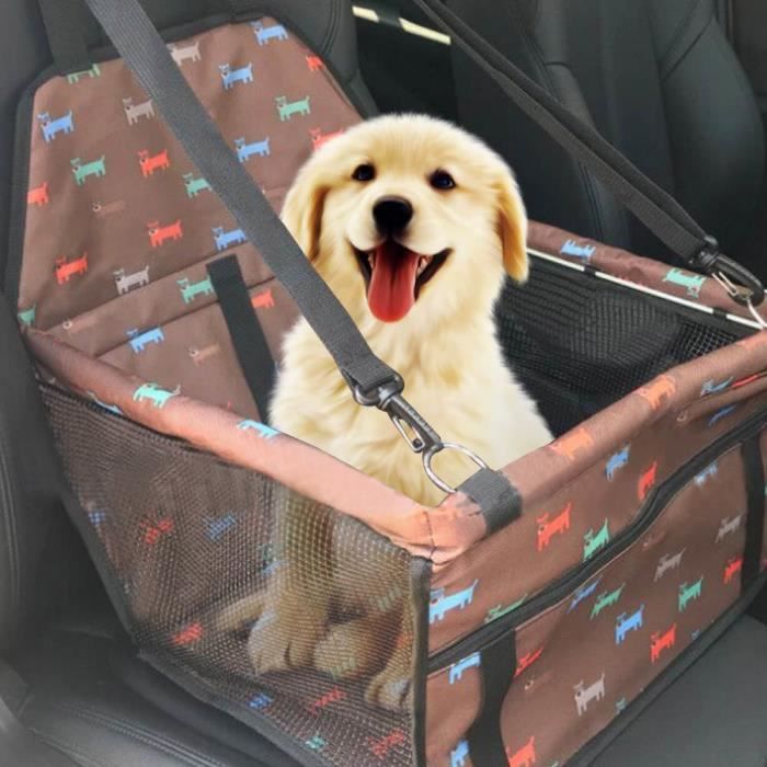 VGEBY Panier du Siège Auto pour Animaux de Compagnie Siège Auto Anti-Dérapant en Tissu Oxford pour Chien Chat Animaux de