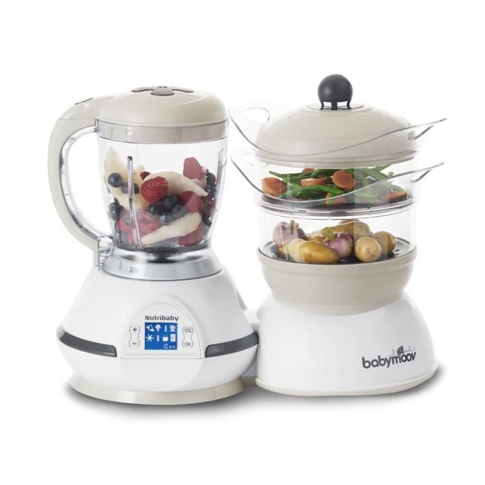 Babymoov Robot Culinaire Nutribaby Classic Blanc Et Creme 1500 Ml Cdiscount Puericulture Eveil Bebe