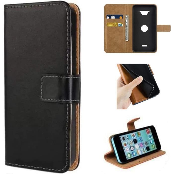 Étui En Cuir Compatible Avec Crosscall Core-M6 Coque Portefeuille Avec