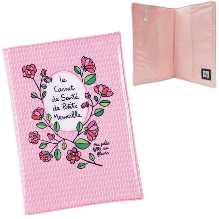 Protege Porte Carnet De Sante Merveille Rose Pour Bebe Fille Idee Cadeau Original Naissance Valerie Nylin Dlp Derriere La Porte Cdiscount Puericulture Eveil Bebe