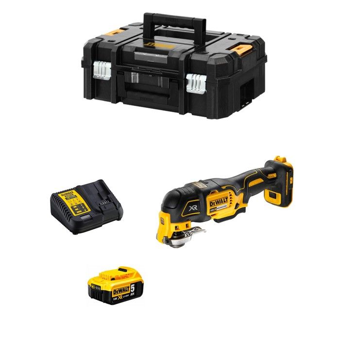 Outil Multifonction DEWALT DCS355P1T Moteur Brushless 57% d'autonomie Éclairage LED