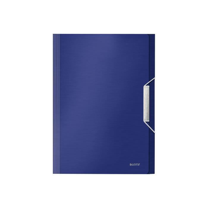 Leitz Style Valisette extensible 6 pochettes 6 positions A4 à onglets bleu titane