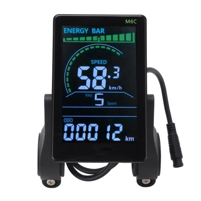 Écran LCD Couleur Pour Vélo électrique 24V-72V Avec NFC - Compteur De Vitesse, Puissance Et Contrôle